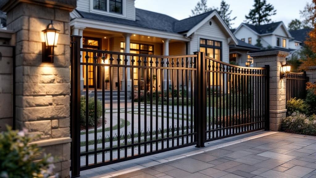 Aluminum fence installed at a single-family property in Phoenix