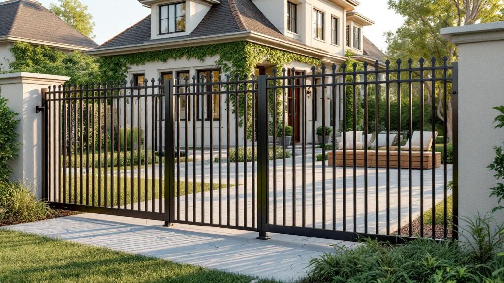 High-quality Aluminum fence in Charleston neighborhood