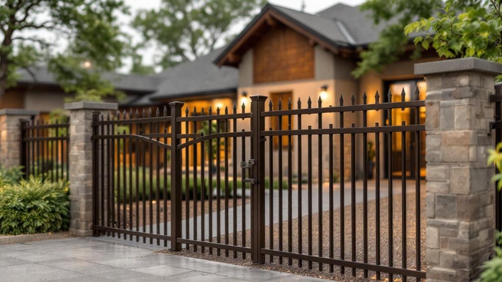 Aluminum Fence installation example in Charleston