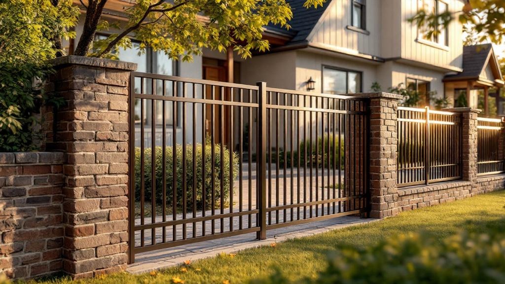 Aluminum fence with professional installation