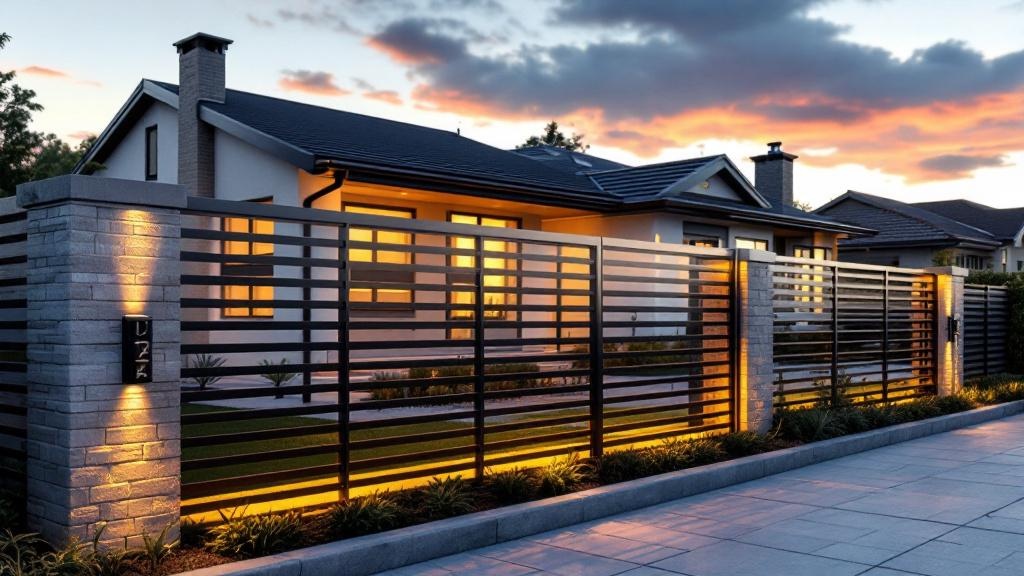 High-quality Aluminum fence in Jacksonville neighborhood