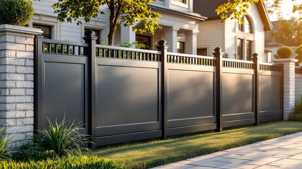 Aluminum fence with professional installation