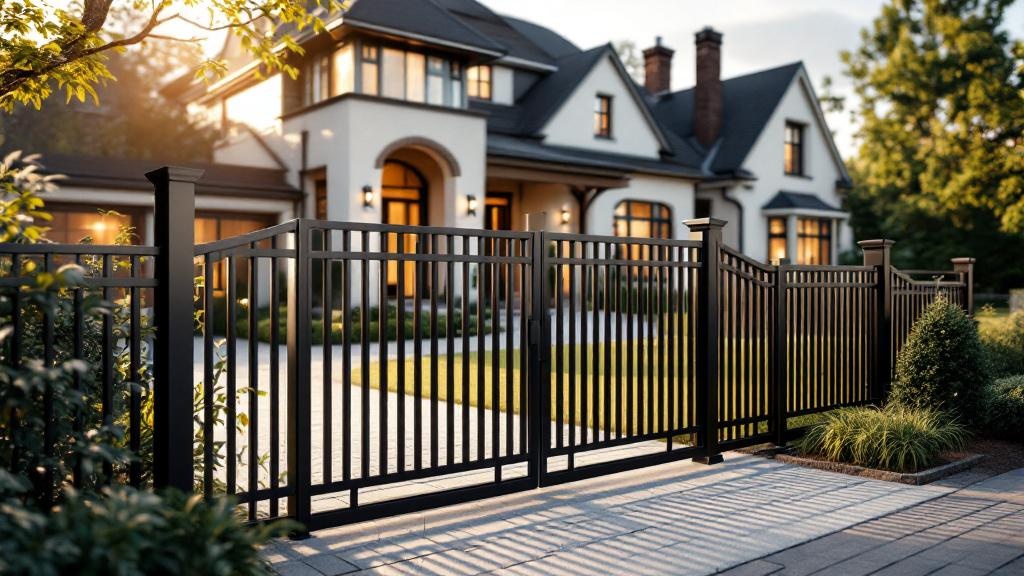 High-quality Aluminum fence in Dallas neighborhood