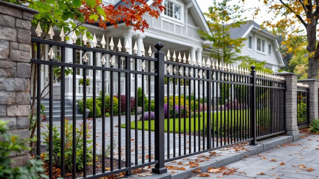 Aluminum fence project completed for colonial home