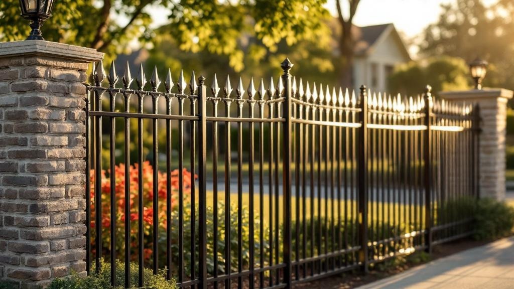 Aluminum Fence installation example in San Antonio