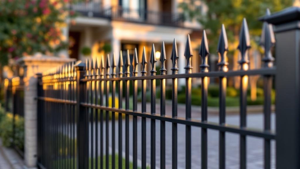 Aluminum fence with professional installation