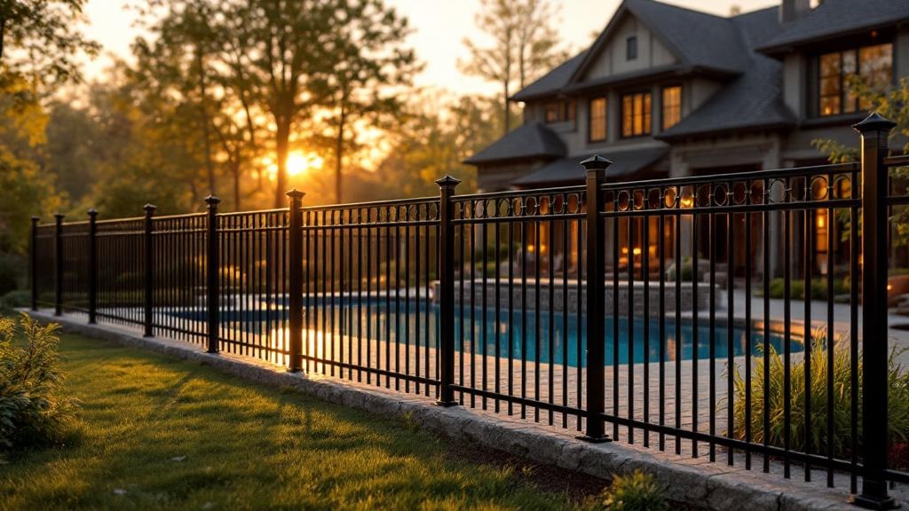 Custom Aluminum fencing solution for craftsman property
