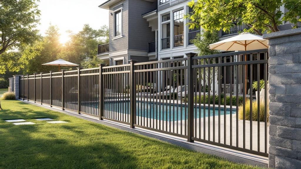 Aluminum Fence installation example in New York City