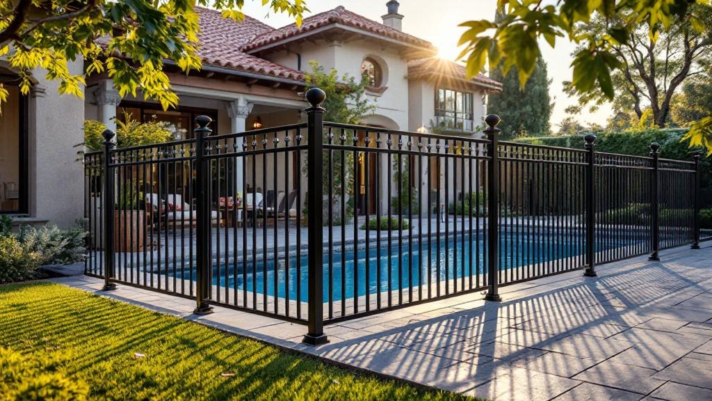 Custom Aluminum fencing solution for residential property