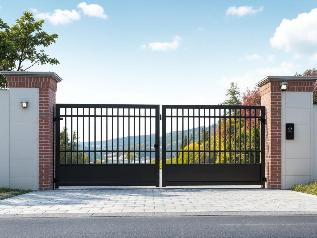 HD video gate intercom with smartphone app control and remote unlock