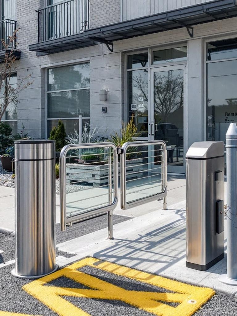 ADA compliant automatic pedestrian swing gate for commercial wheelchair access