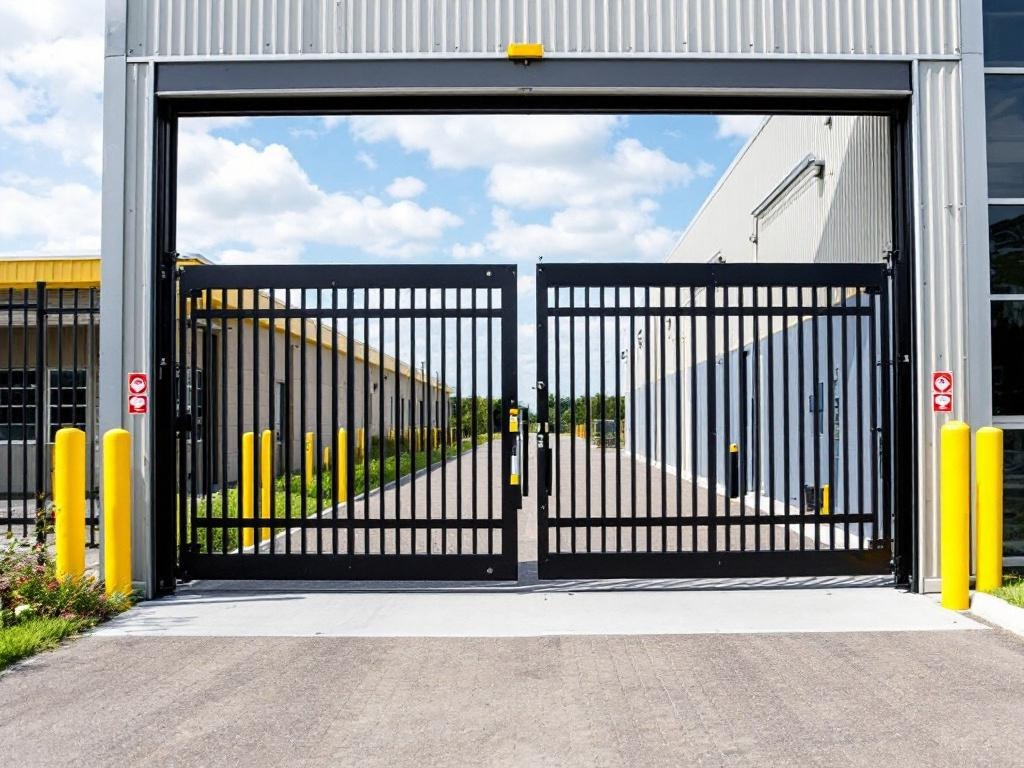 Vertical pivot security gate with anti-climb design for maximum protection
