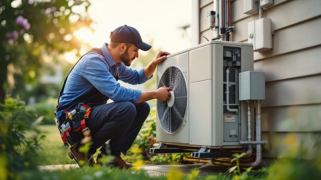 Beautiful AC Installation fence enhancing curb appeal