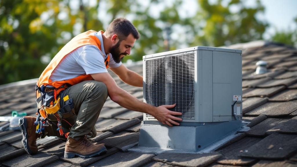 AC Installation fence with professional installation