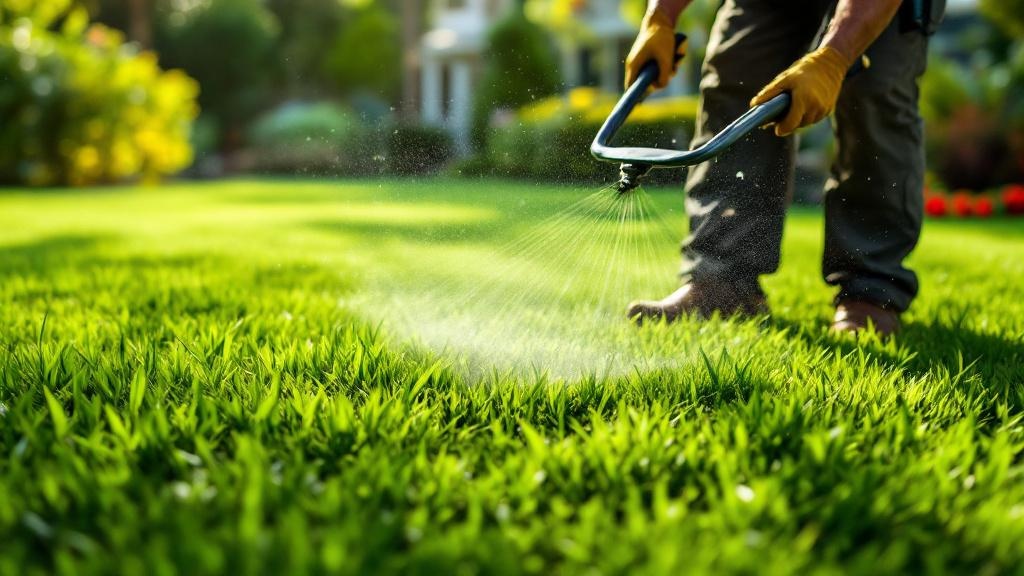 Beautiful Lawn Care fence enhancing curb appeal