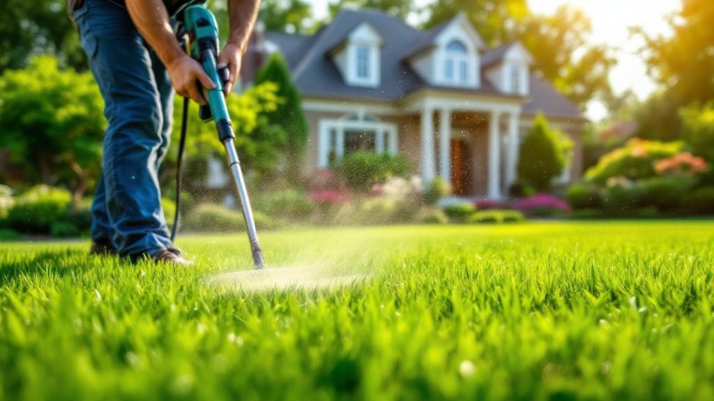 Beautiful Lawn Care fence enhancing curb appeal