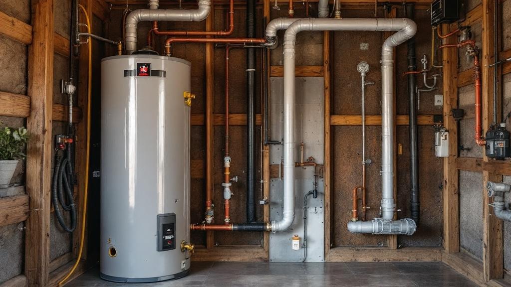 Water Heater fence with professional installation