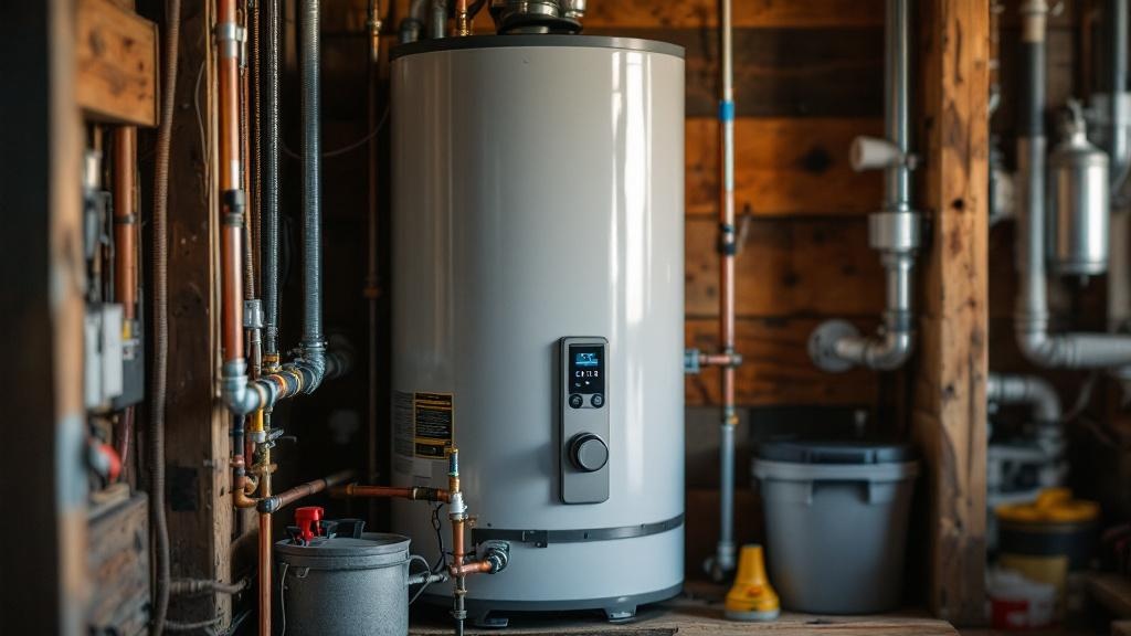 Custom Water Heater fencing solution for condo property