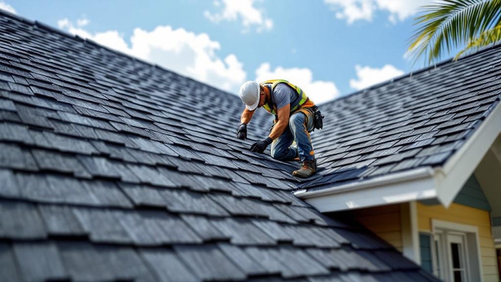 Asphalt Shingle fence installed at a modern property in Jacksonville