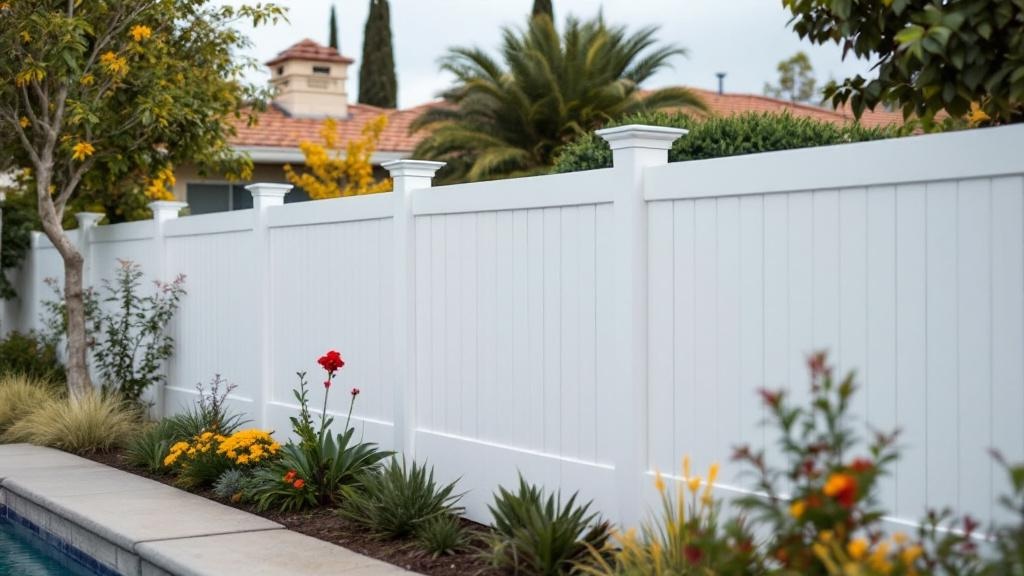 white vinyl ranch rail fence - 4-foot maintenance-free PVC fence installation in San Diego California