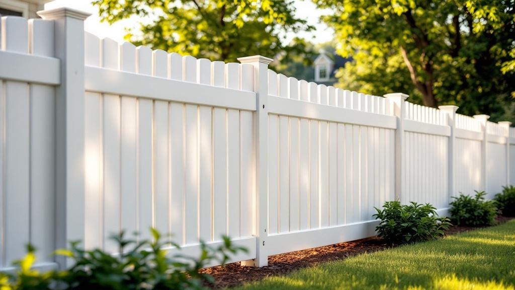 white vinyl picket fence - 4-foot maintenance-free PVC fence installation in Charlotte North Carolina