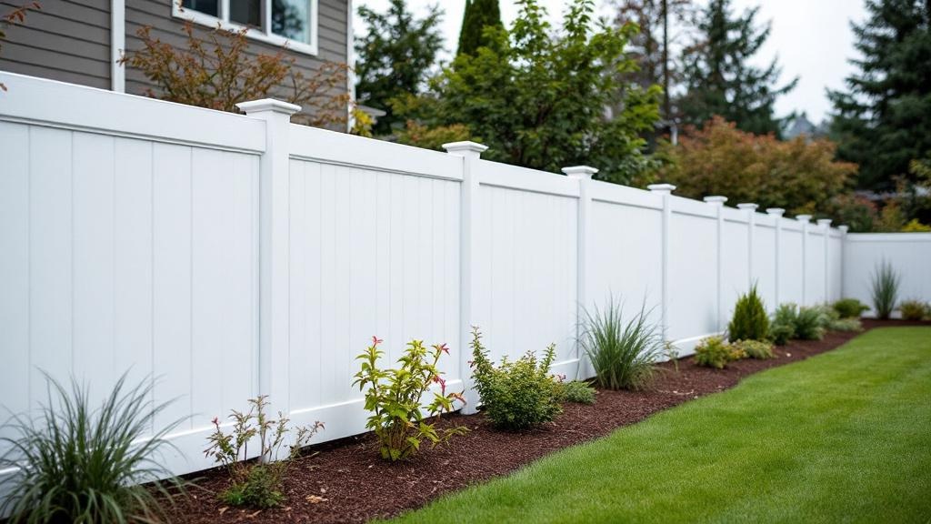 white vinyl ranch rail fence - 4-foot maintenance-free PVC fence installation in Portland Oregon