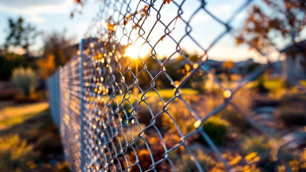 Galvanized chain link fence - 4-foot residential boundary fence installation in Denver Colorado by professional fence contractor