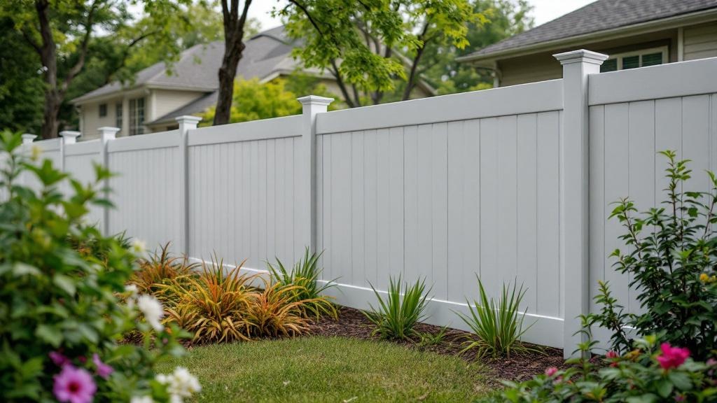 gray vinyl ranch rail fence - 4-foot maintenance-free PVC fence installation in Austin Texas