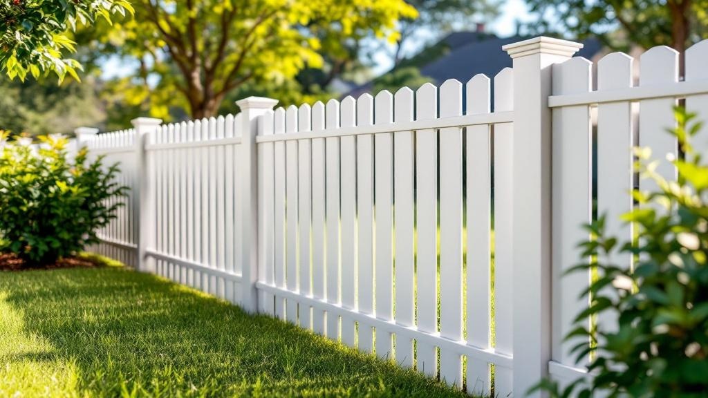 white vinyl picket fence - 4-foot maintenance-free PVC fence installation in Austin Texas