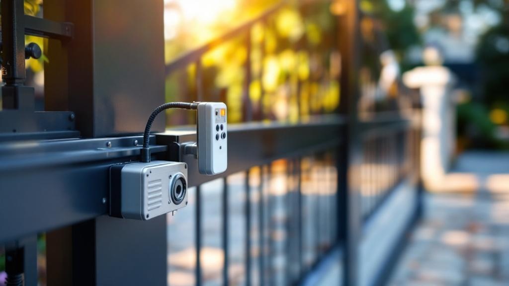 Automatic gate system - sliding motor motor with remote control access control installation in Raleigh North Carolina