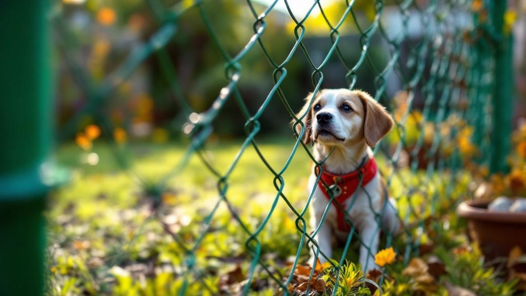 green vinyl-coated chain link fence - 4-foot dog fence installation by professional fence contractor in Portland, Oregon