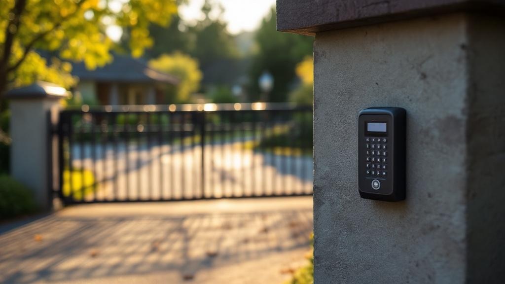 Automatic gate system - swing arm with keypad entry in Portland, Oregon