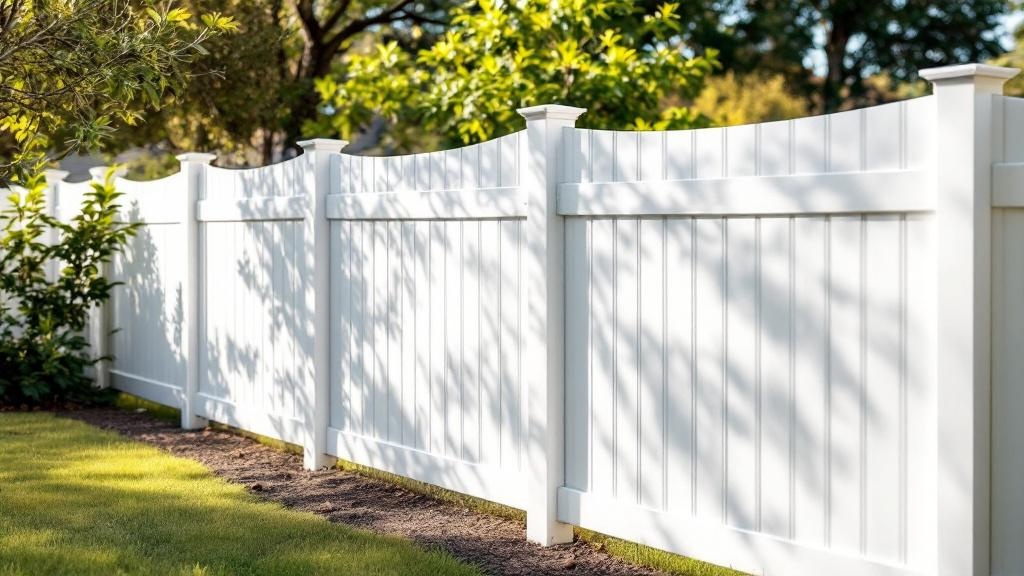 white vinyl semi-privacy fence - 6-foot maintenance-free PVC fence installation in Seattle, Washington
