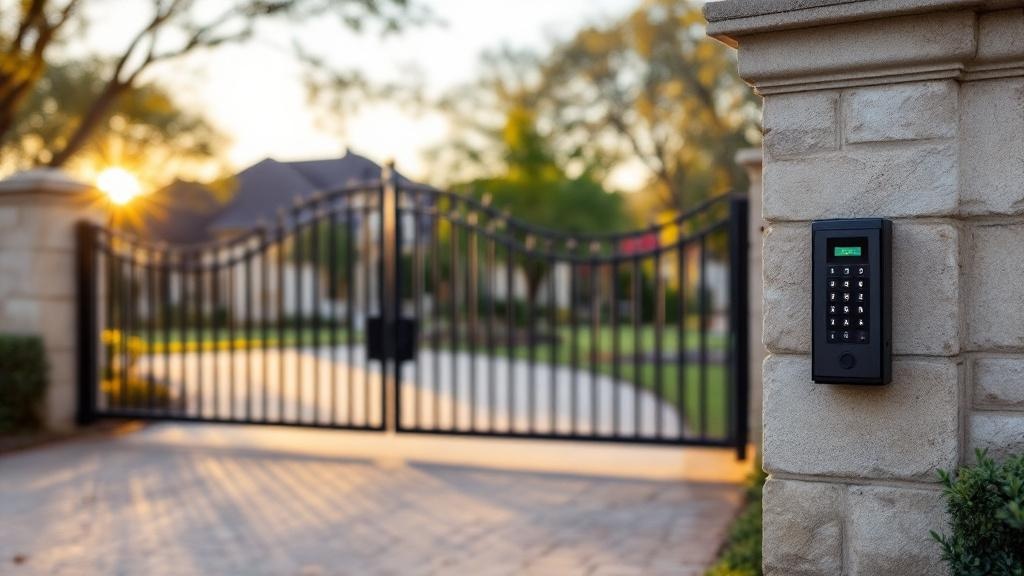Automatic gate system - sliding motor with keypad entry in Austin, Texas