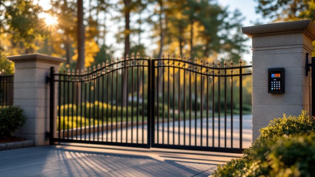 Automatic gate system - sliding motor with keypad entry in Raleigh, North Carolina