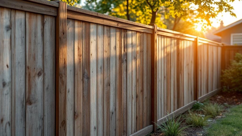 Western Red Cedar board-on-board privacy fence - 8-foot weathered gray stained wood fence installation in Portland, Oregon