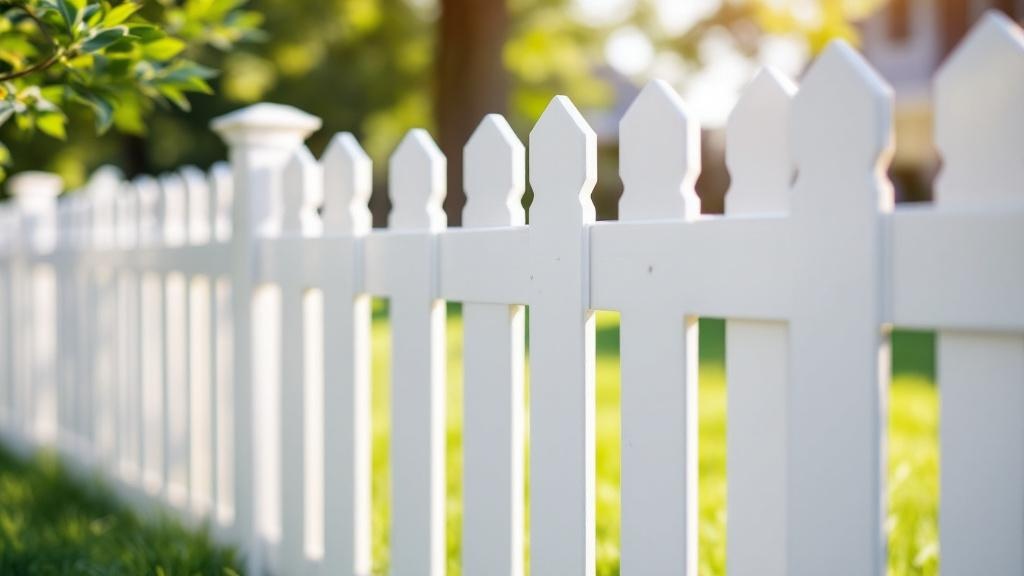 white vinyl picket fence - 4-foot maintenance-free PVC fence installation in Nashville, Tennessee