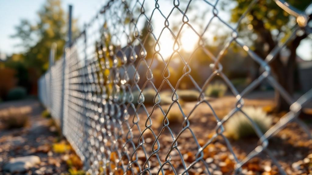 galvanized chain link fence - 4-foot boundary fence installation by professional fence contractor in Denver, Colorado