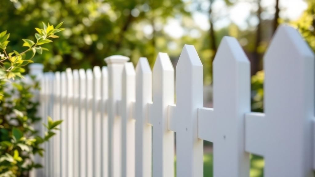white vinyl picket fence - 4-foot maintenance-free PVC fence installation in Charlotte, North Carolina