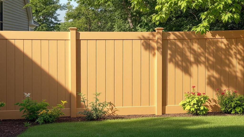 vinyl semi-privacy - 6-foot installation by fence contractor in Nashville, Tennessee