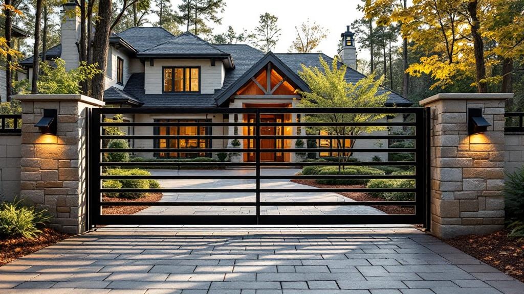 Atlanta driveway gate contractor - quality aluminum work