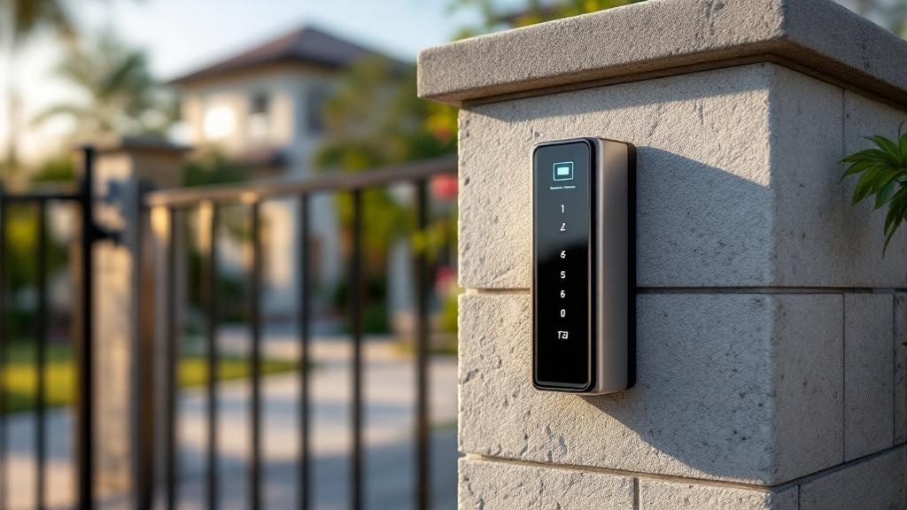Professional gate access control installation in Miami - secure entry management