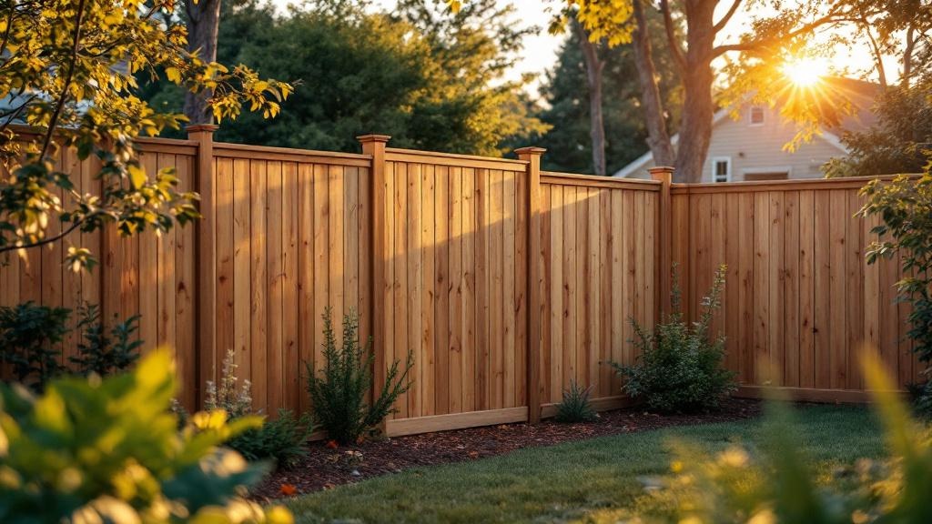 Professional wood privacy fence installation in Raleigh - backyard privacy