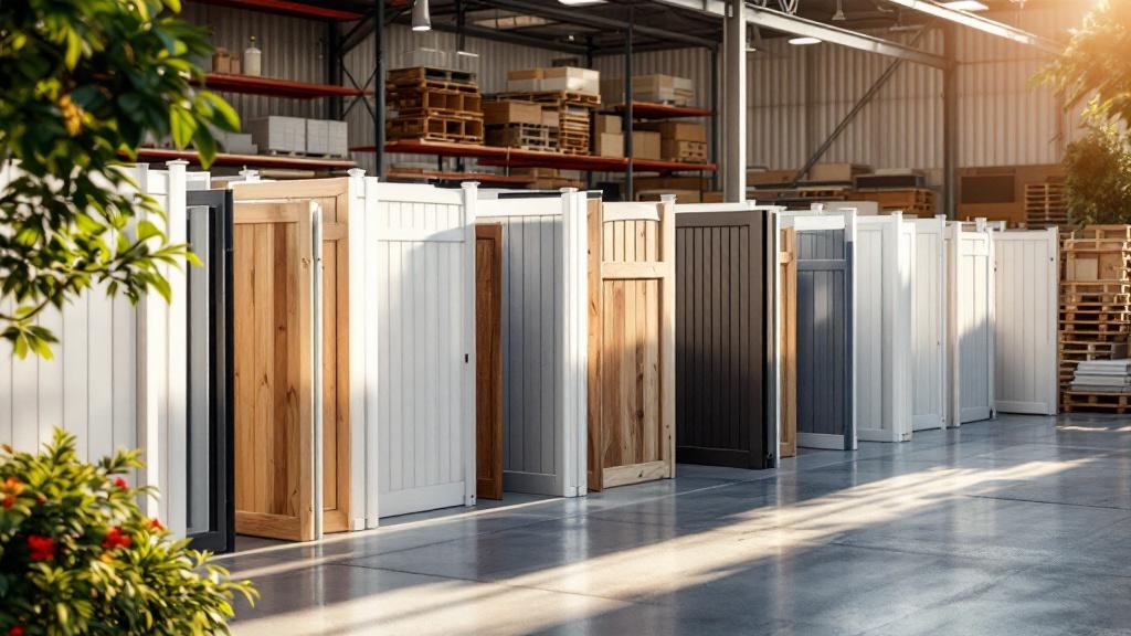 vinyl fence panels materials display - professional installation by fence contractor in San Diego, California