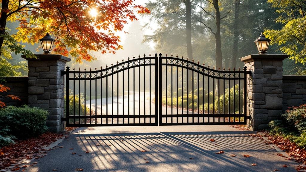 steel driveway gate for property entrance in Washington