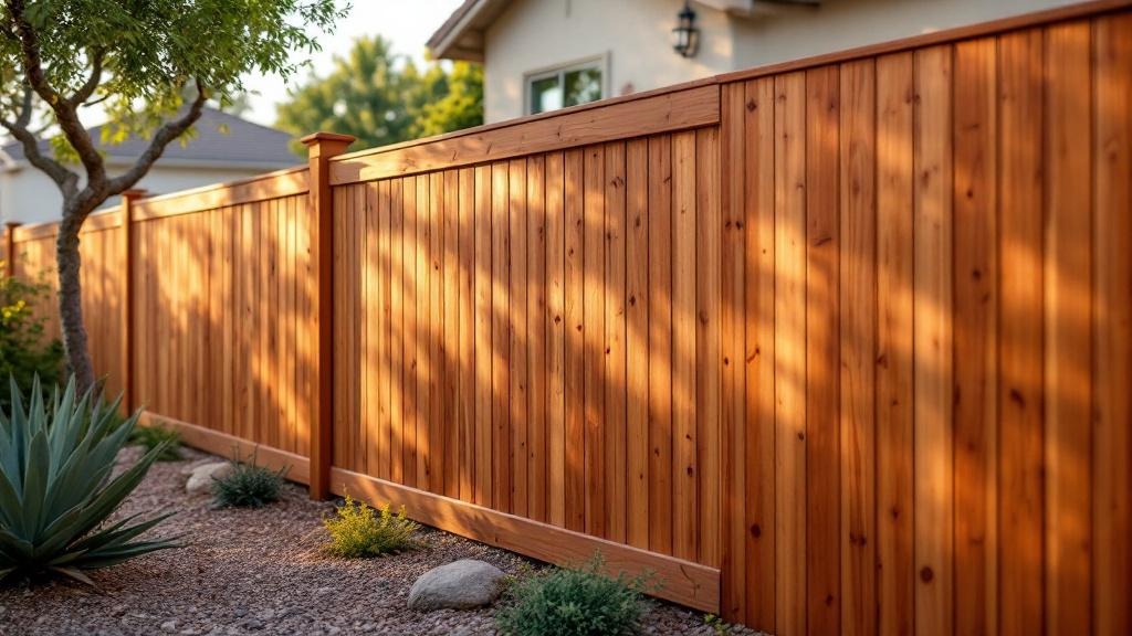 Western Red Cedar board-on-board - 6-foot installation by fence contractor in Las Vegas, Nevada