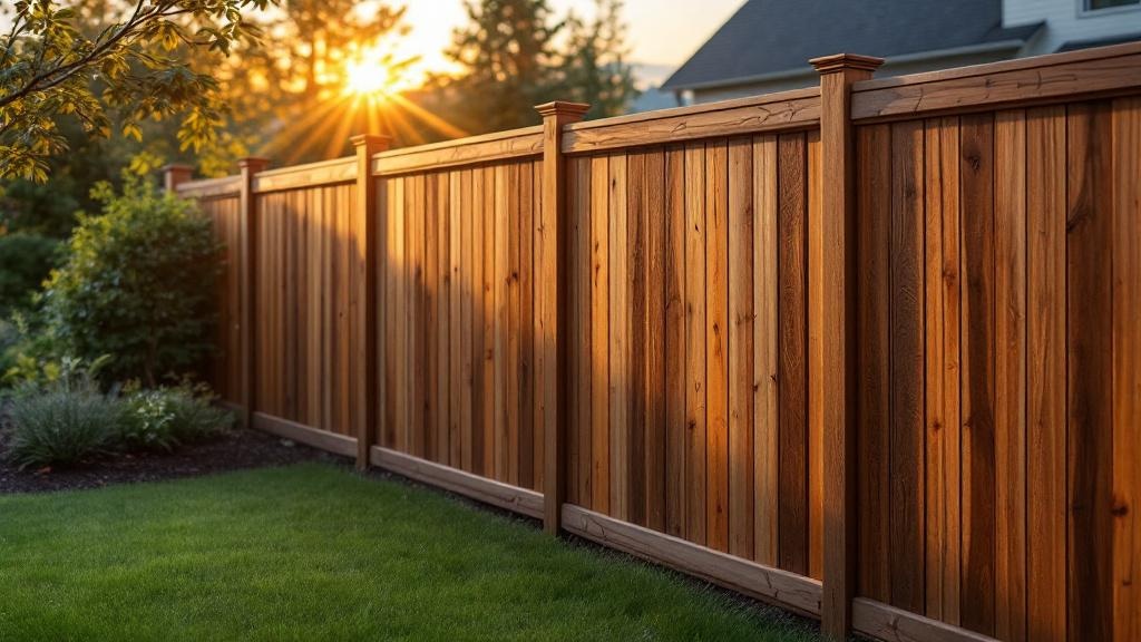 Professional wood privacy fence installation in Portland - backyard privacy