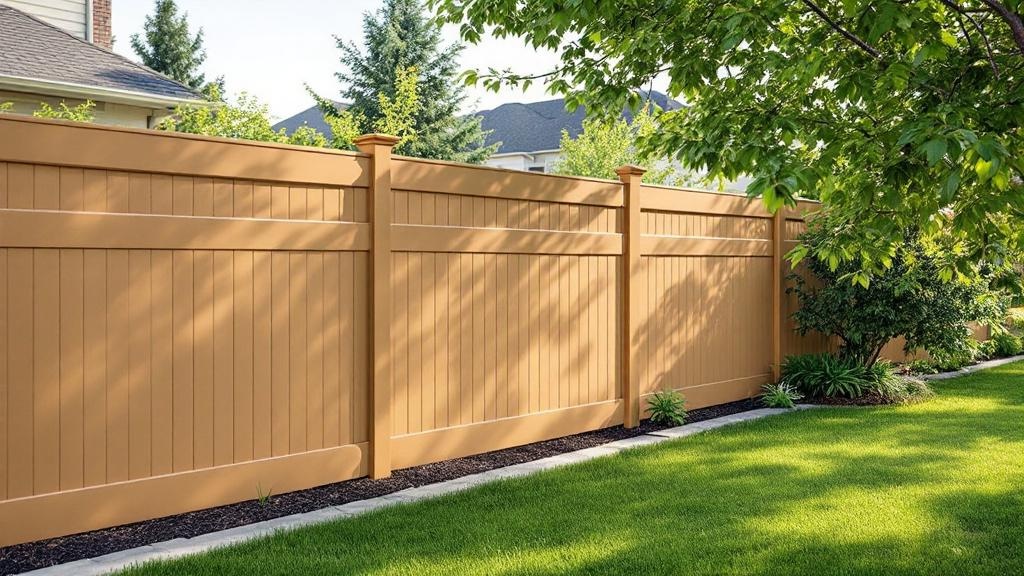 vinyl vinyl fence for low-maintenance boundary in Utah