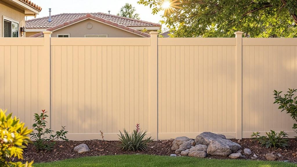 vinyl vinyl fence for low-maintenance boundary in Nevada