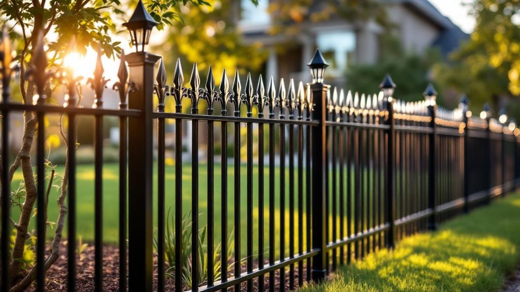 aluminum spear-top - 4-foot installation by fence contractor in Portland, Oregon